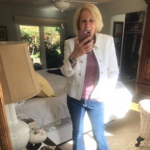 Ellen Tracy white blazer.